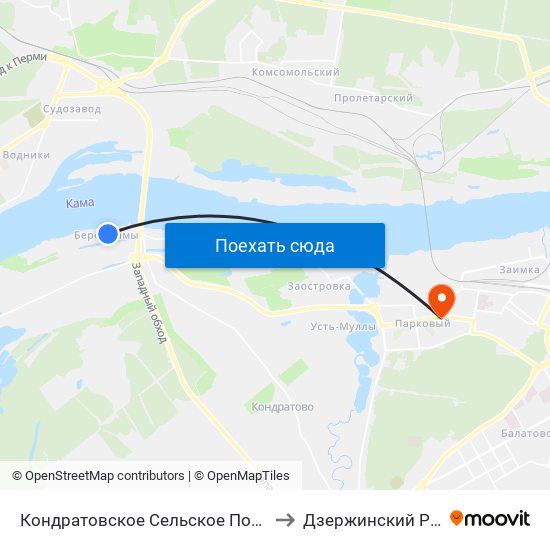 Кондратовское Сельское Поселение to Дзержинский Район map