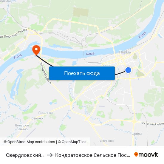 Свердловский Р-Н to Кондратовское Сельское Поселение map