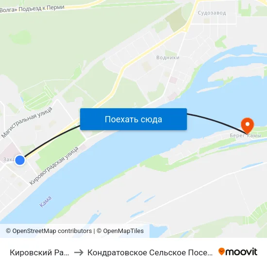 Кировский Район to Кондратовское Сельское Поселение map