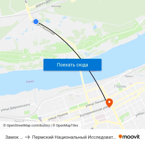 Замок В Долине to Пермский Национальный Исследовательский Политехнический Университет map