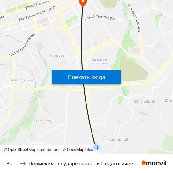 Велта to Пермский Государственный Педагогический Университет map
