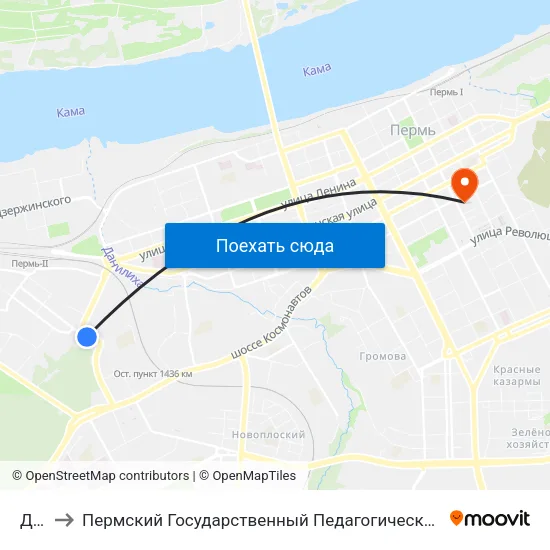 Дкж to Пермский Государственный Педагогический Университет map