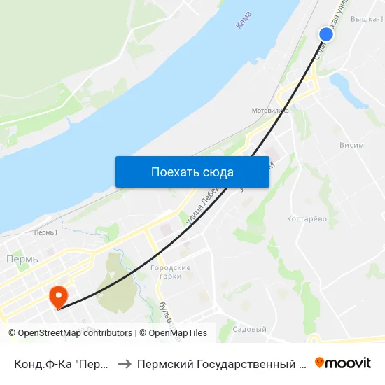 Конд.Ф-Ка "Пермская"(По Требов to Пермский Государственный Педагогический Университет map