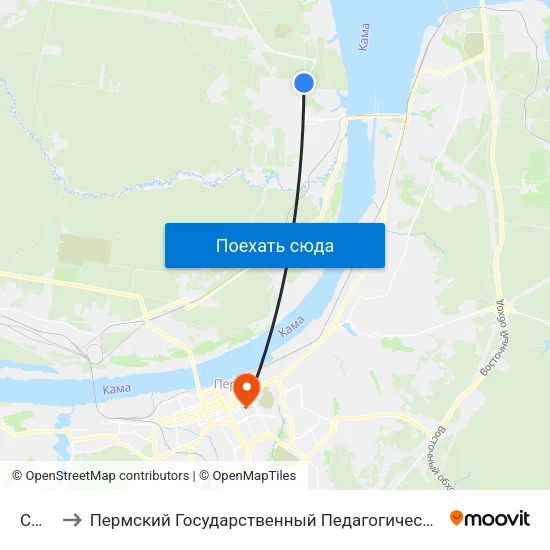 Сму-7 to Пермский Государственный Педагогический Университет map