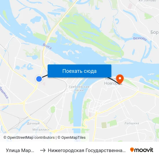 Улица Маршала Воронова to Нижегородская Государственная Консерватория Им. М.И. Глинки map