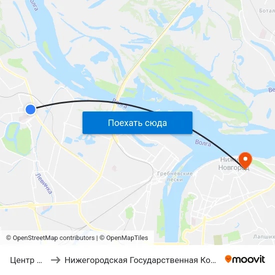 Центр Сормова to Нижегородская Государственная Консерватория Им. М.И. Глинки map