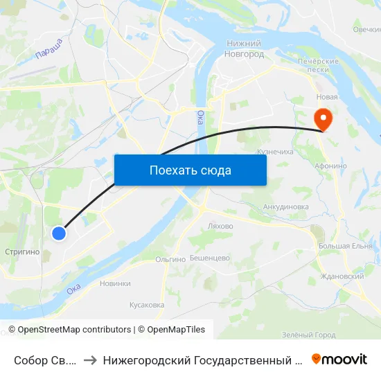 Собор Cв. Михаила to Нижегородский Государственный Технический Университет map