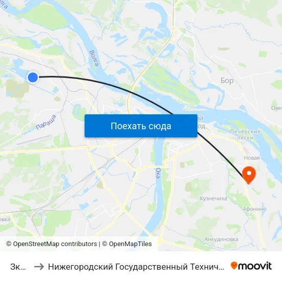 Зкпд-4 to Нижегородский Государственный Технический Университет map