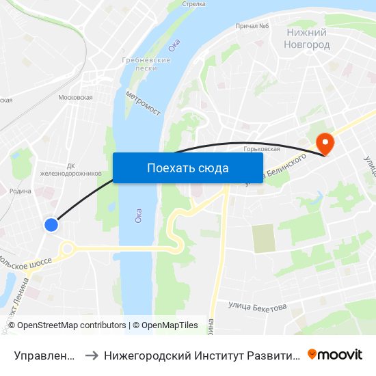 Управление Гжд to Нижегородский Институт Развития Образования map