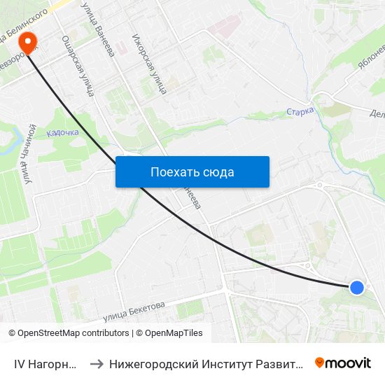 IV Нагорный Мрн to Нижегородский Институт Развития Образования map