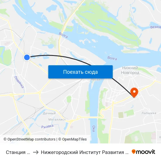 Станция Варя to Нижегородский Институт Развития Образования map