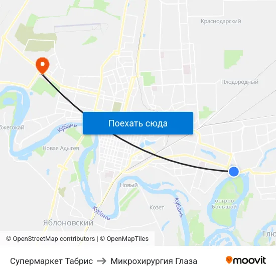 Супермаркет Табрис to Микрохирургия Глаза map