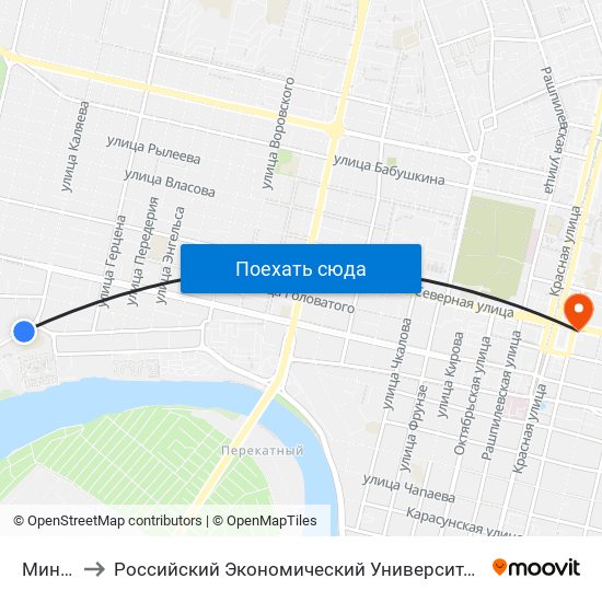 Минская to Российский Экономический Университет Им. Г.В. Плеханова map