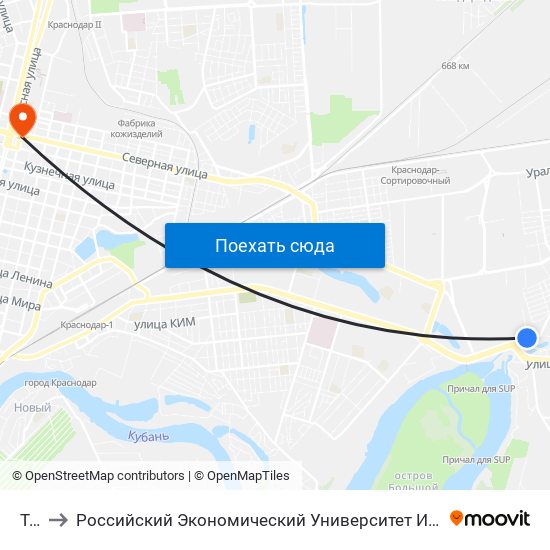 Тэц to Российский Экономический Университет Им. Г.В. Плеханова map