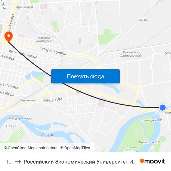 Тэц to Российский Экономический Университет Им. Г.В. Плеханова map