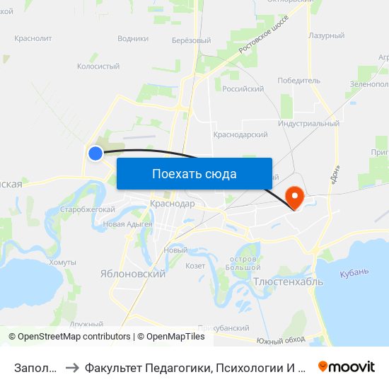 Заполярная to Факультет Педагогики, Психологии И Коммуникативистики map