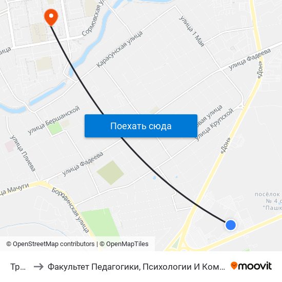 Трк Oz to Факультет Педагогики, Психологии И Коммуникативистики map