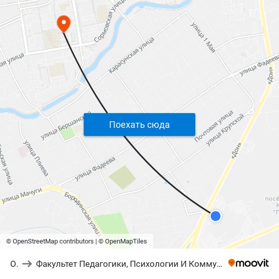 Оз to Факультет Педагогики, Психологии И Коммуникативистики map