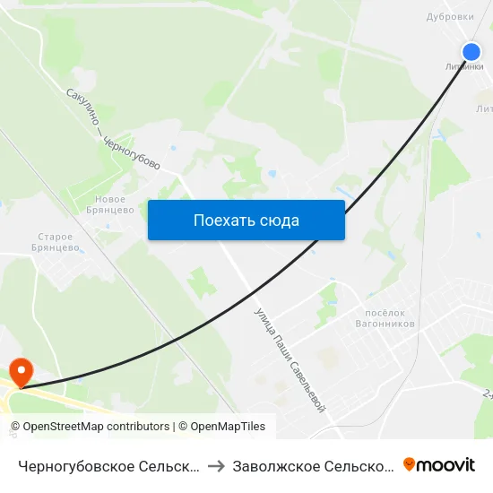 Черногубовское Сельское Поселение to Заволжское Сельское Поселение map