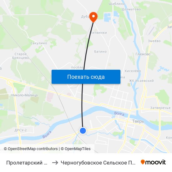 Пролетарский Район to Черногубовское Сельское Поселение map