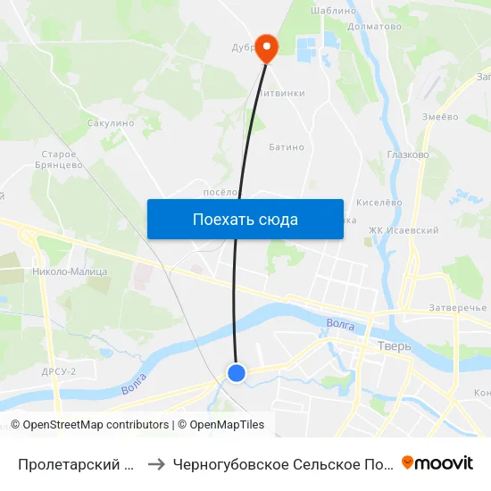 Пролетарский Район to Черногубовское Сельское Поселение map