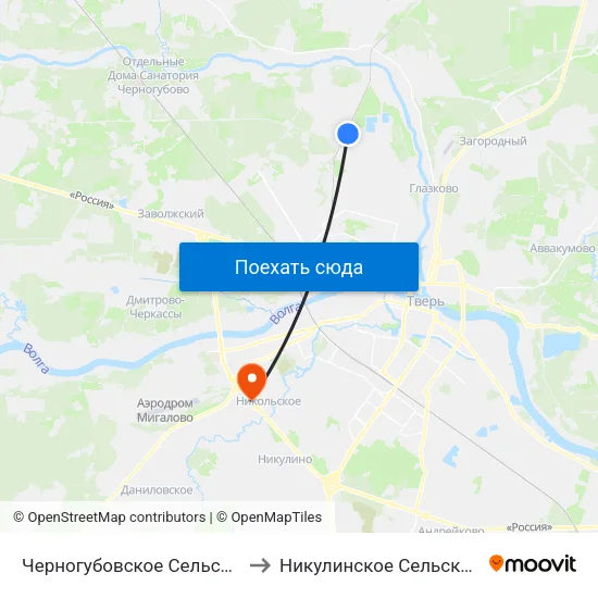 Черногубовское Сельское Поселение to Никулинское Сельское Поселение map