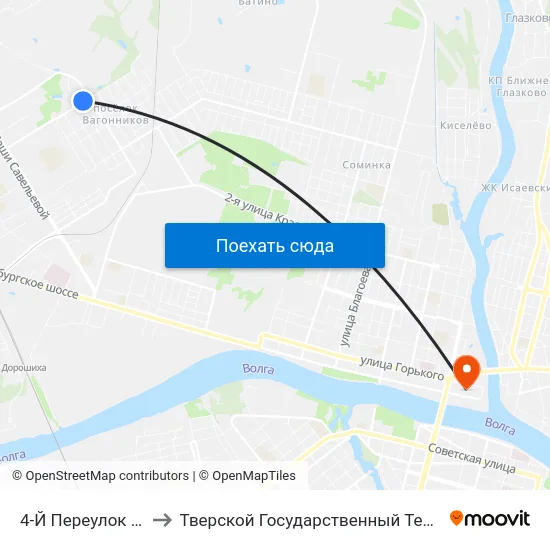 4-Й Переулок Вагонников to Тверской Государственный Технический Университет map