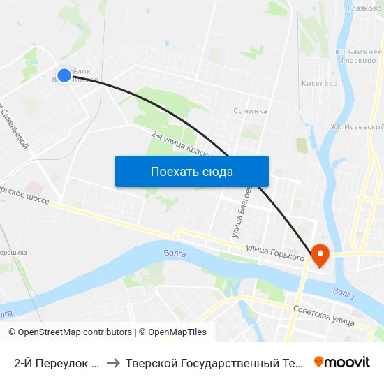 2-Й Переулок Вагонников to Тверской Государственный Технический Университет map