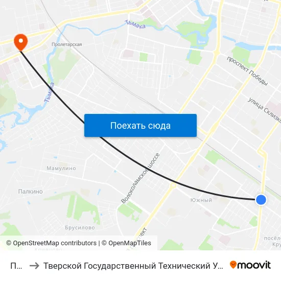 Почта to Тверской Государственный Технический Университет (Учебный Корпус) map