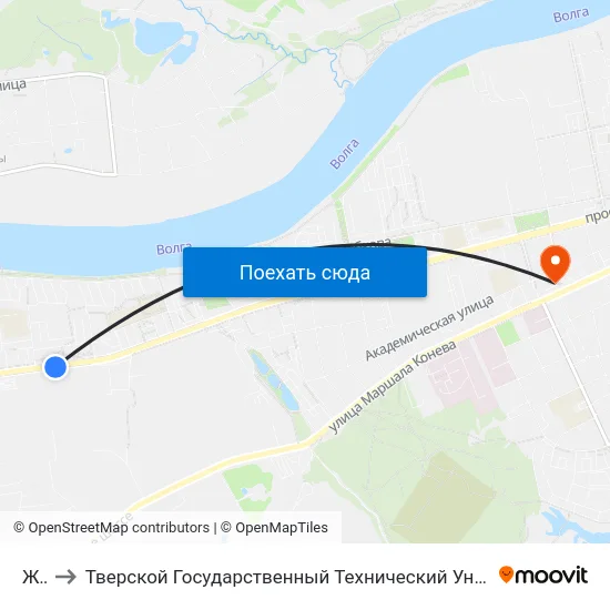 Жби to Тверской Государственный Технический Университет (Учебный Корпус) map