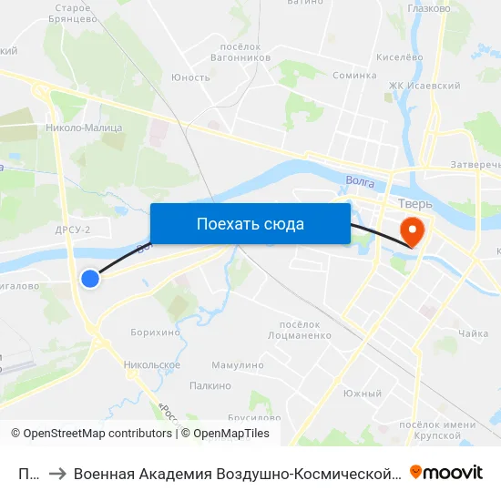 Пкдл to Военная Академия Воздушно-Космической Обороны Имени Г.К. Жукова map