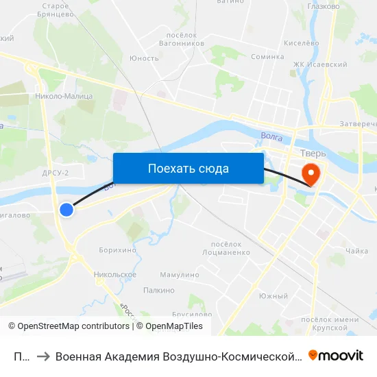 Пкдл to Военная Академия Воздушно-Космической Обороны Имени Г.К. Жукова map
