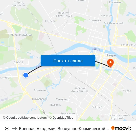 Жби to Военная Академия Воздушно-Космической Обороны Имени Г.К. Жукова map