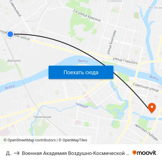Дск to Военная Академия Воздушно-Космической Обороны Имени Г.К. Жукова map