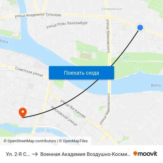 Ул. 2-Я Силикатная to Военная Академия Воздушно-Космической Обороны Имени Г.К. Жукова map