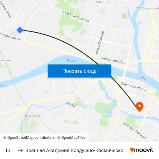 Школа to Военная Академия Воздушно-Космической Обороны Имени Г.К. Жукова map