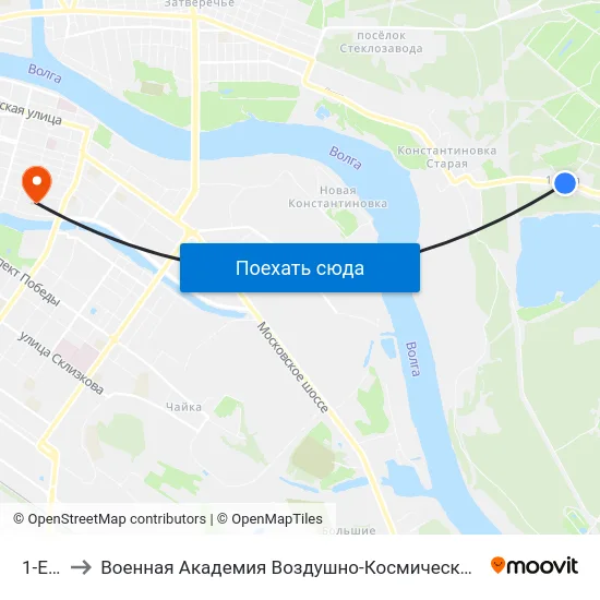 1-Е Мая to Военная Академия Воздушно-Космической Обороны Имени Г.К. Жукова map