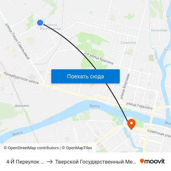 4-Й Переулок Вагонников to Тверской Государственный Медицинский Университет map