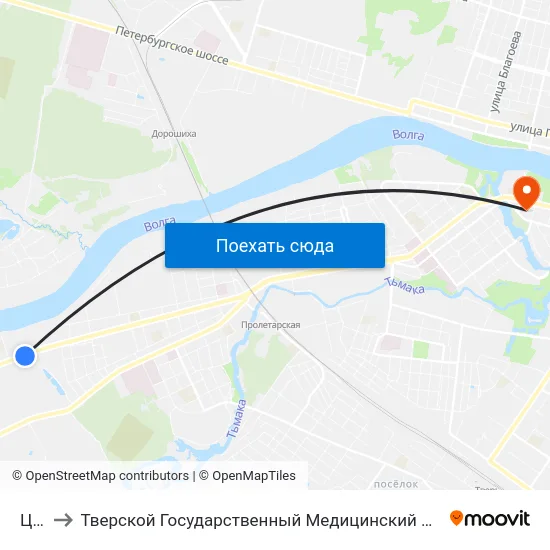 Цпс to Тверской Государственный Медицинский Университет map