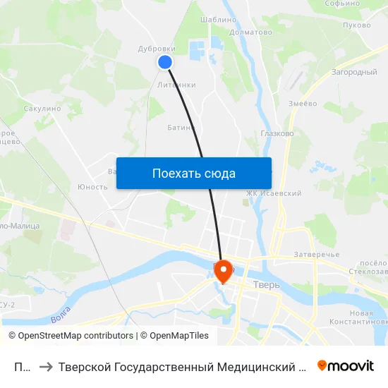 Пмк to Тверской Государственный Медицинский Университет map
