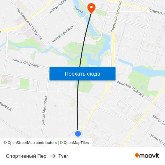 Спортивный Пер. to Tver map