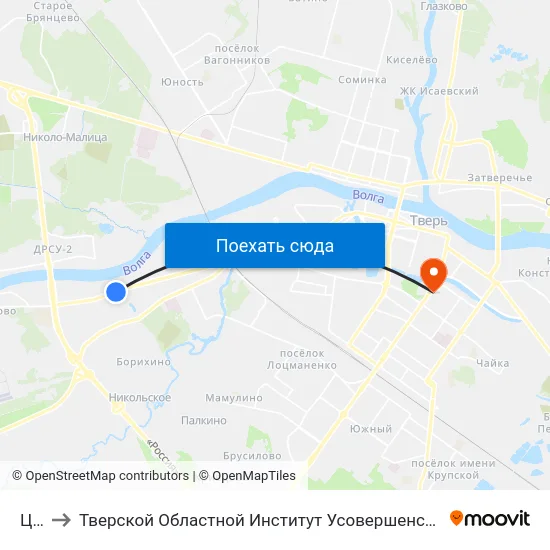 Цпс to Тверской Областной Институт Усовершенствования Учите map