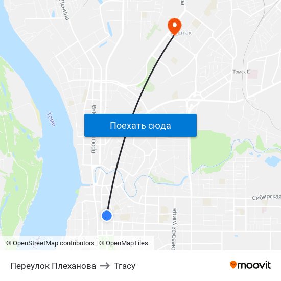 Переулок Плеханова to Тгасу map