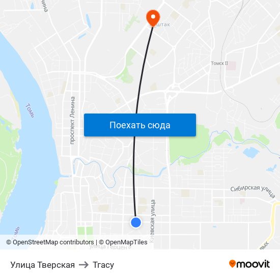 Улица Тверская to Тгасу map