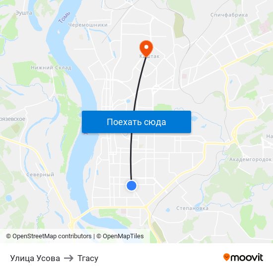 Улица Усова to Тгасу map