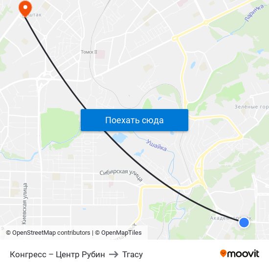 Конгресс – Центр Рубин to Тгасу map