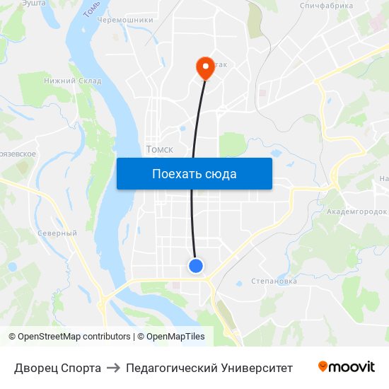 Дворец Спорта to Педагогический Университет map