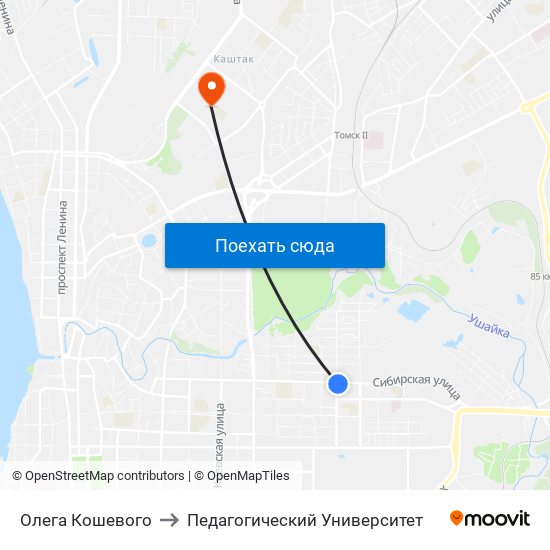 Олега Кошевого to Педагогический Университет map