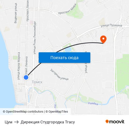 Цум to Дирекция Студгородка Тгасу map