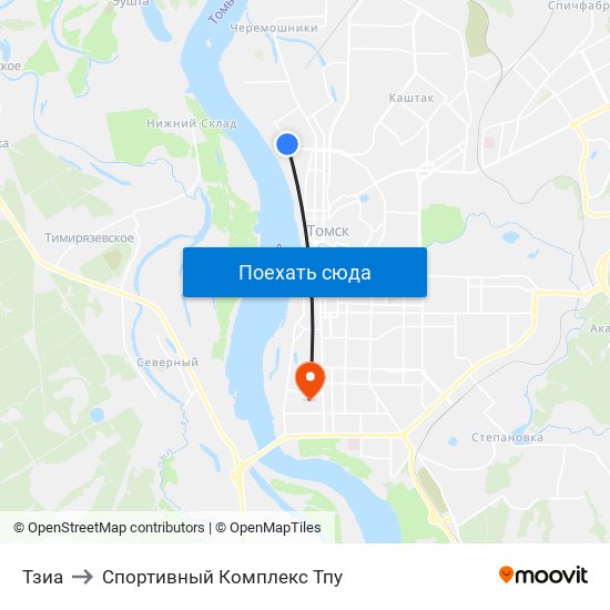 Тзиа to Спортивный Комплекс Тпу map